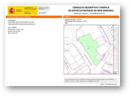 Mark till salu i Benicàssim - 400 000 € (Ref: 9427770)