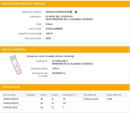 1 camera da letto Azienda in vendita in Benifairó de la Valldigna - 19.000 € (Rif: 9427799)