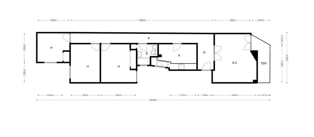 3 soveværelse Lejlighed til salg i Gandia - € 105.600 (Ref: 9481643)