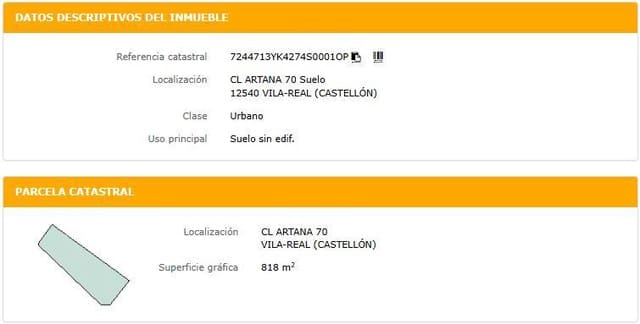 Teren niezagospodarowany na sprzedaż w Vila-real - 567 000 € (Ref: 9503167)