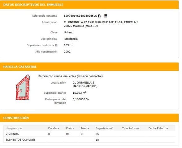 3 bedroom Flat for sale in Abrantes, Madrid city - € 304,500 (Ref: 9503576)