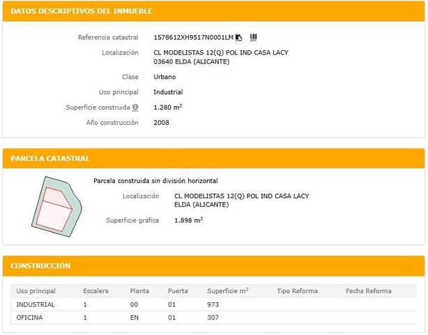 Commercieel te koop in Elda - € 329.800 (Ref: 9503577)