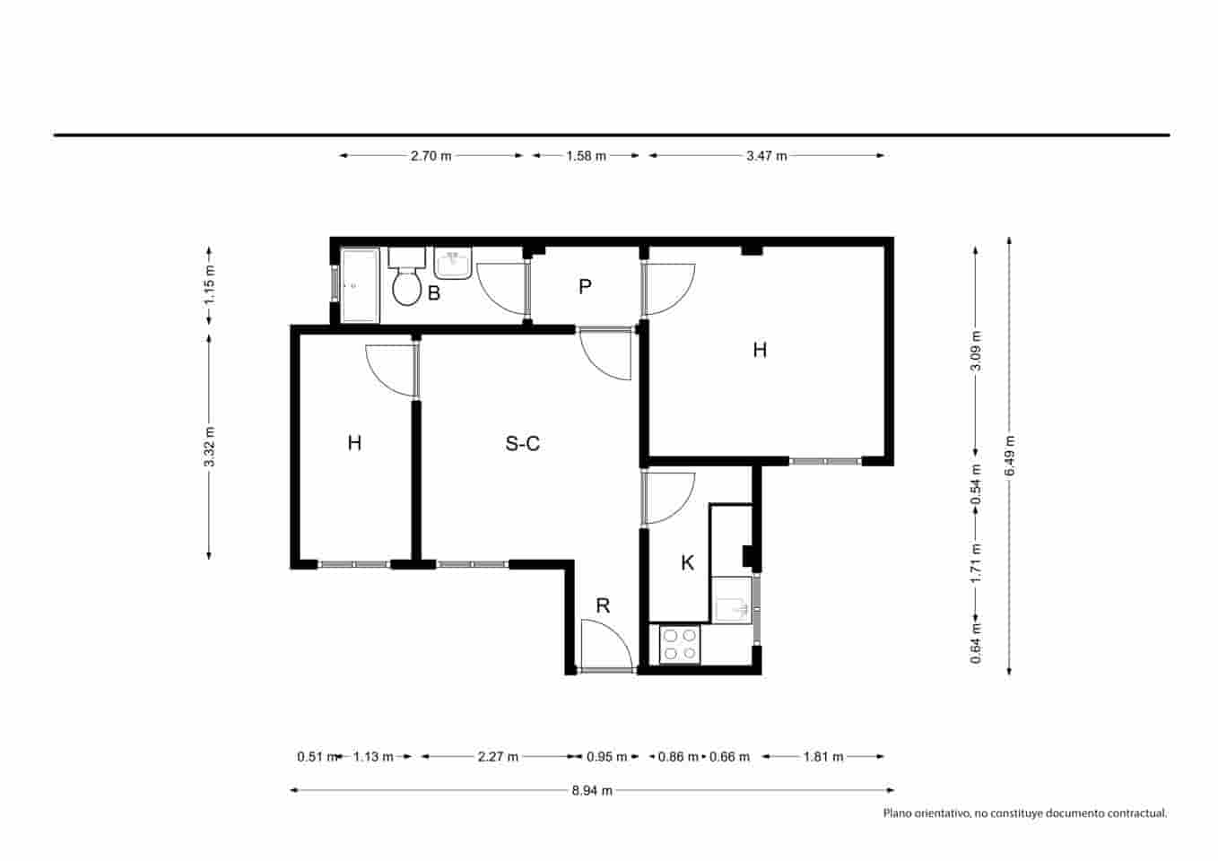 2 soverom Leilighet til salgs i Valencia by - € 177 000 (Ref: 9528678)