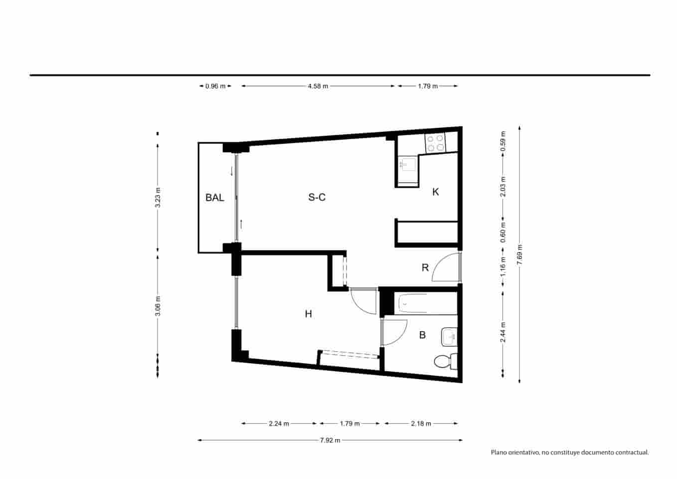 1 quarto Apartamento para venda em Valencia cidade com piscina - 221 500 € (Ref: 9528960)