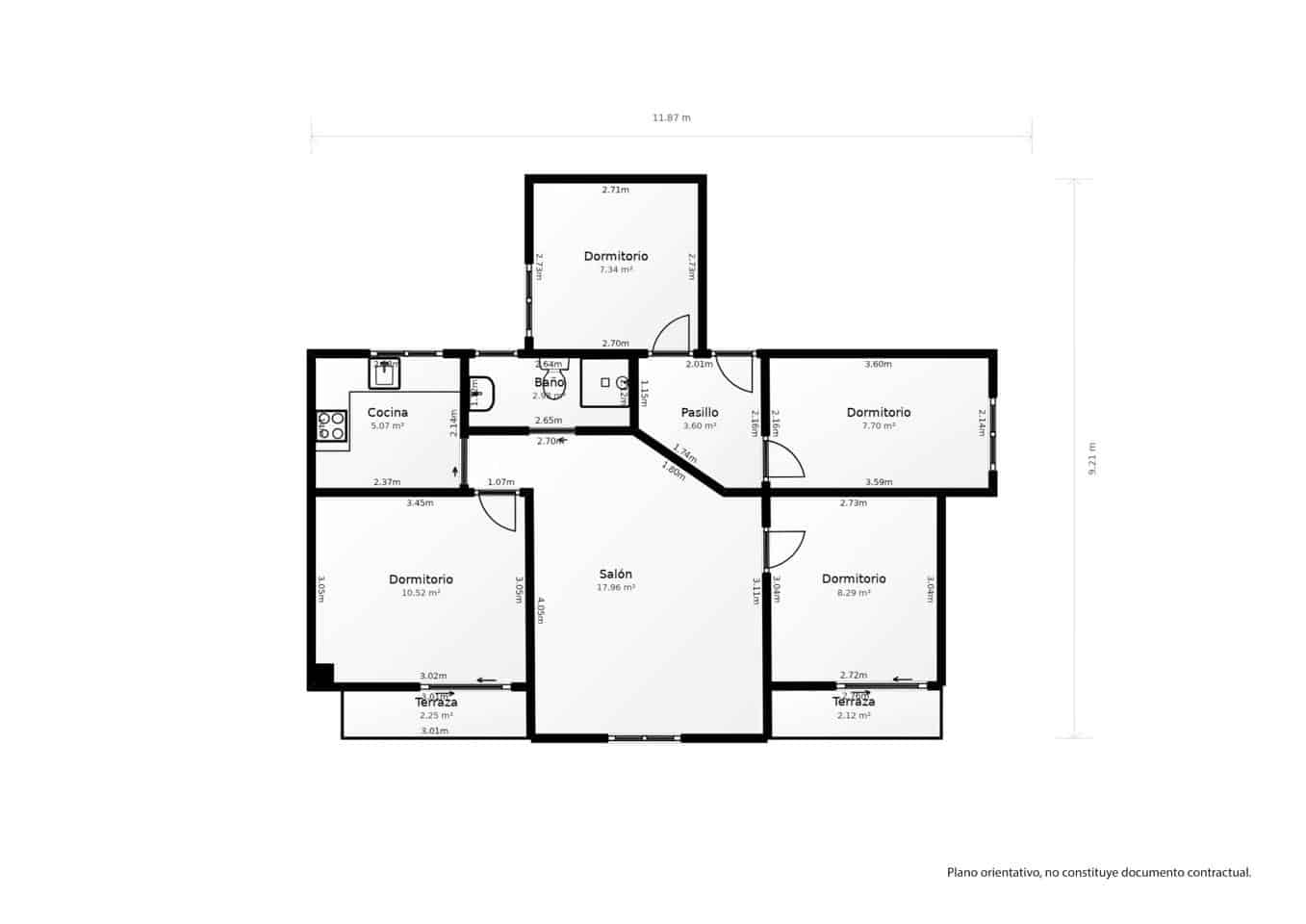 4 sovrum Lägenhet till salu i Valencia stad - 180 500 € (Ref: 9529092)