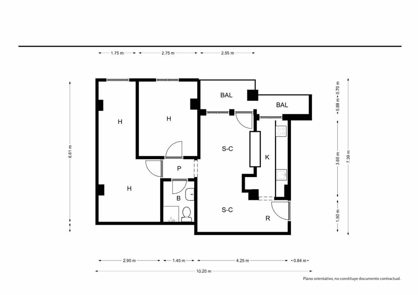 3 chambre Appartement à vendre à Valence ville - 132 000 € (Ref: 9529093)
