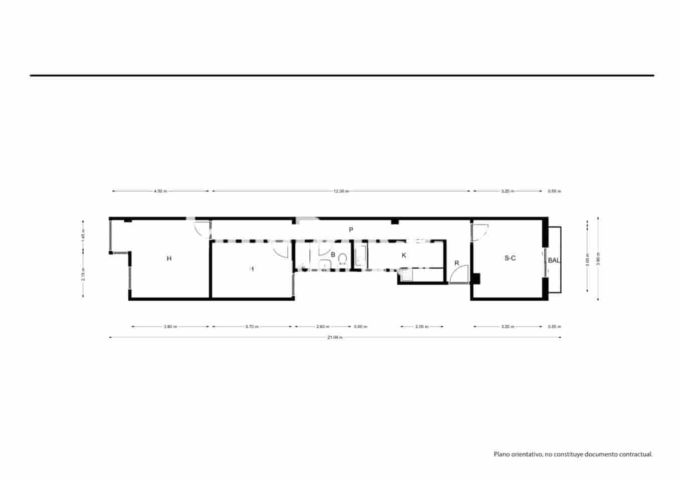 Piso de 2 habitaciones en València ciudad en venta - 143.500 € (Ref: 9532533)