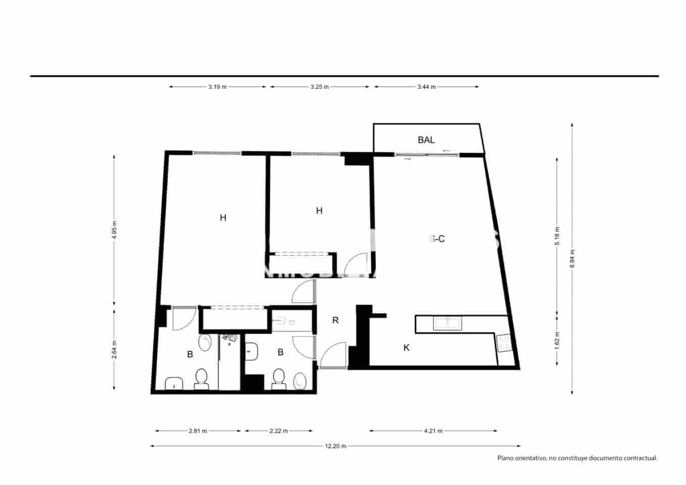2 camera da letto Appartamento in vendita in Valencia citta con piscina - 307.000 € (Rif: 9532764)