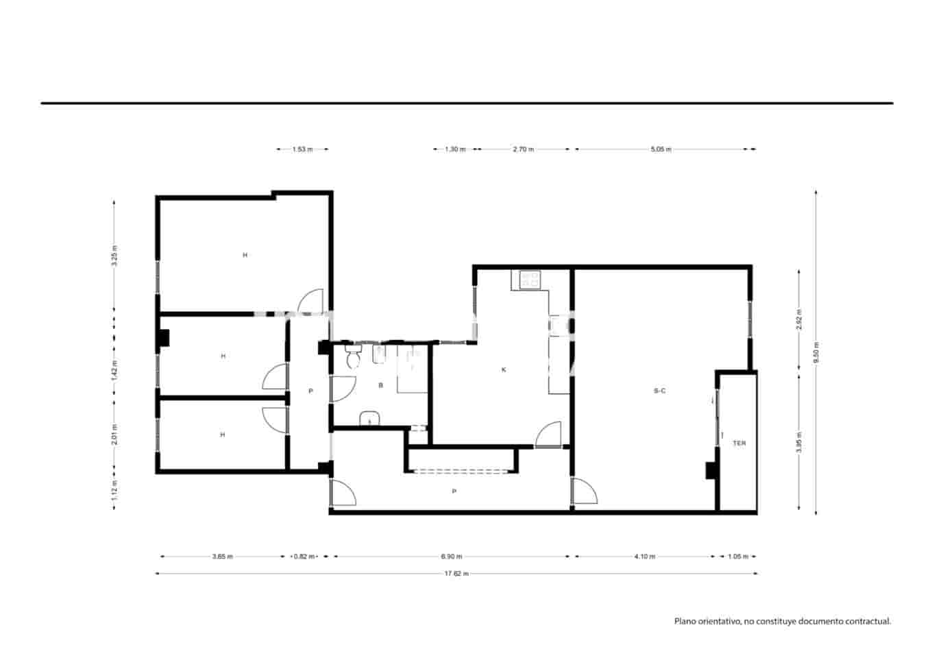 3 slaapkamer Flat te koop in Valencia stad - € 240.000 (Ref: 9532765)
