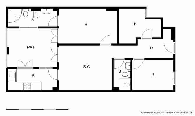 3 soveværelse Lejlighed til salg i Valencia by - € 221.000 (Ref: 9550333)
