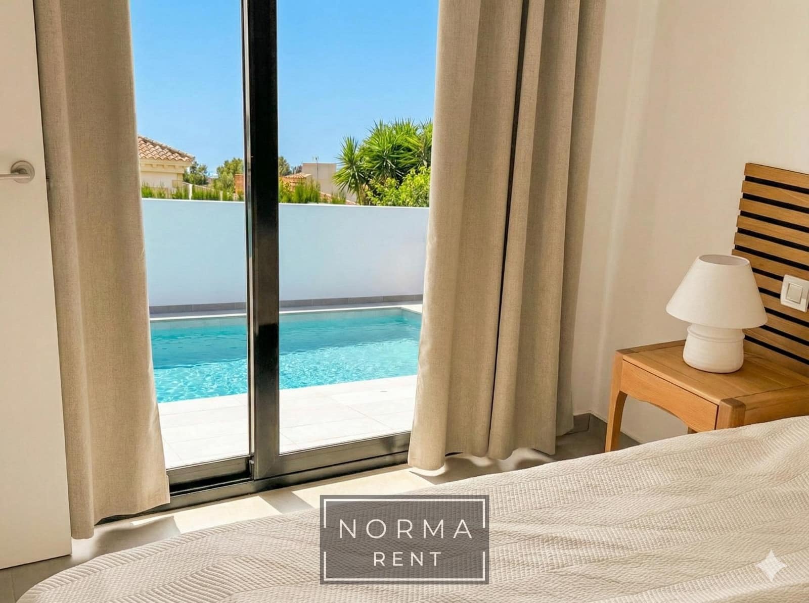 3 makuuhuone Huvila vuokrattavana paikassa Guardamar del Segura mukana uima-altaan - 2 500 € (Ref: 9441394)