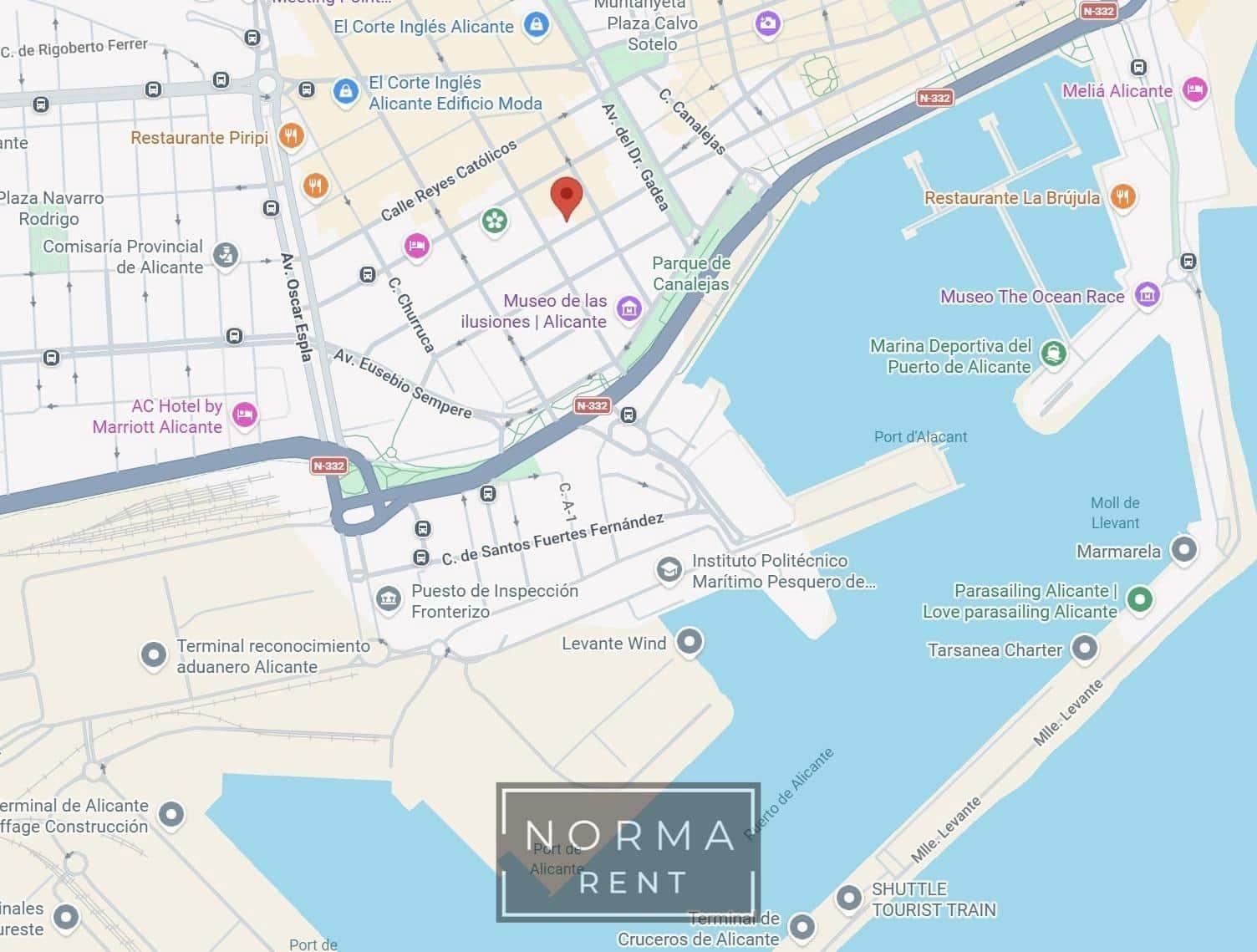 2 Zimmer Apartment zu vermieten in Alicante / Alacant Stadt mit Garage - 1.590 € (Ref: 9868667)
