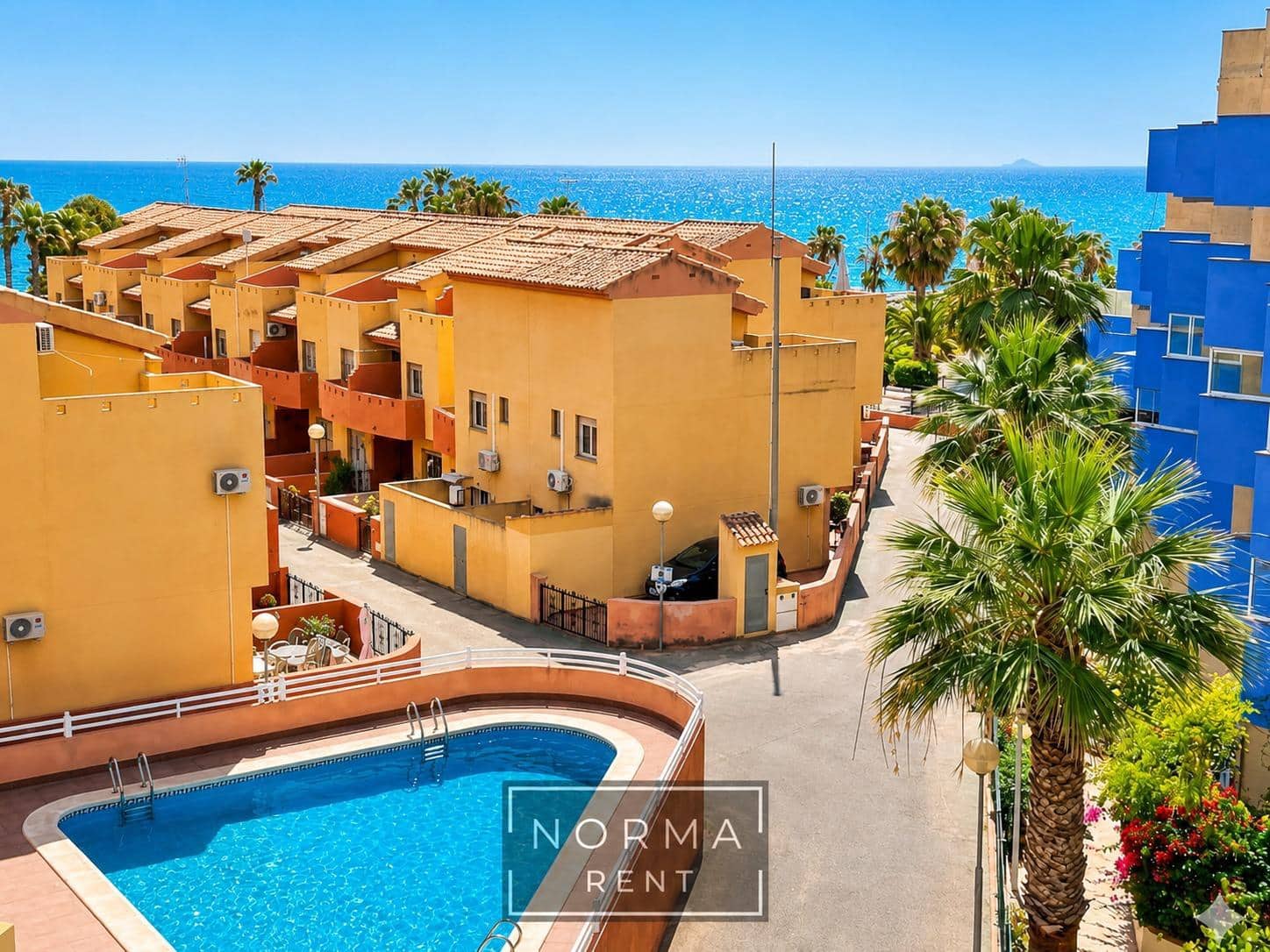 2 makuuhuone Huoneisto vuokrattavana paikassa Orihuela Costa mukana uima-altaan 
autotalli - 850 € (Ref: 9958044)