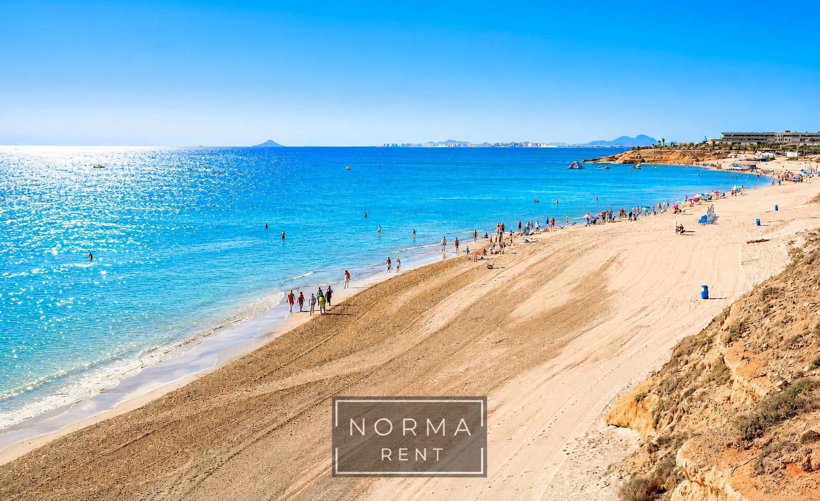 2 makuuhuone Huoneisto vuokrattavana paikassa Orihuela Costa mukana uima-altaan 
autotalli - 850 € (Ref: 9958044)