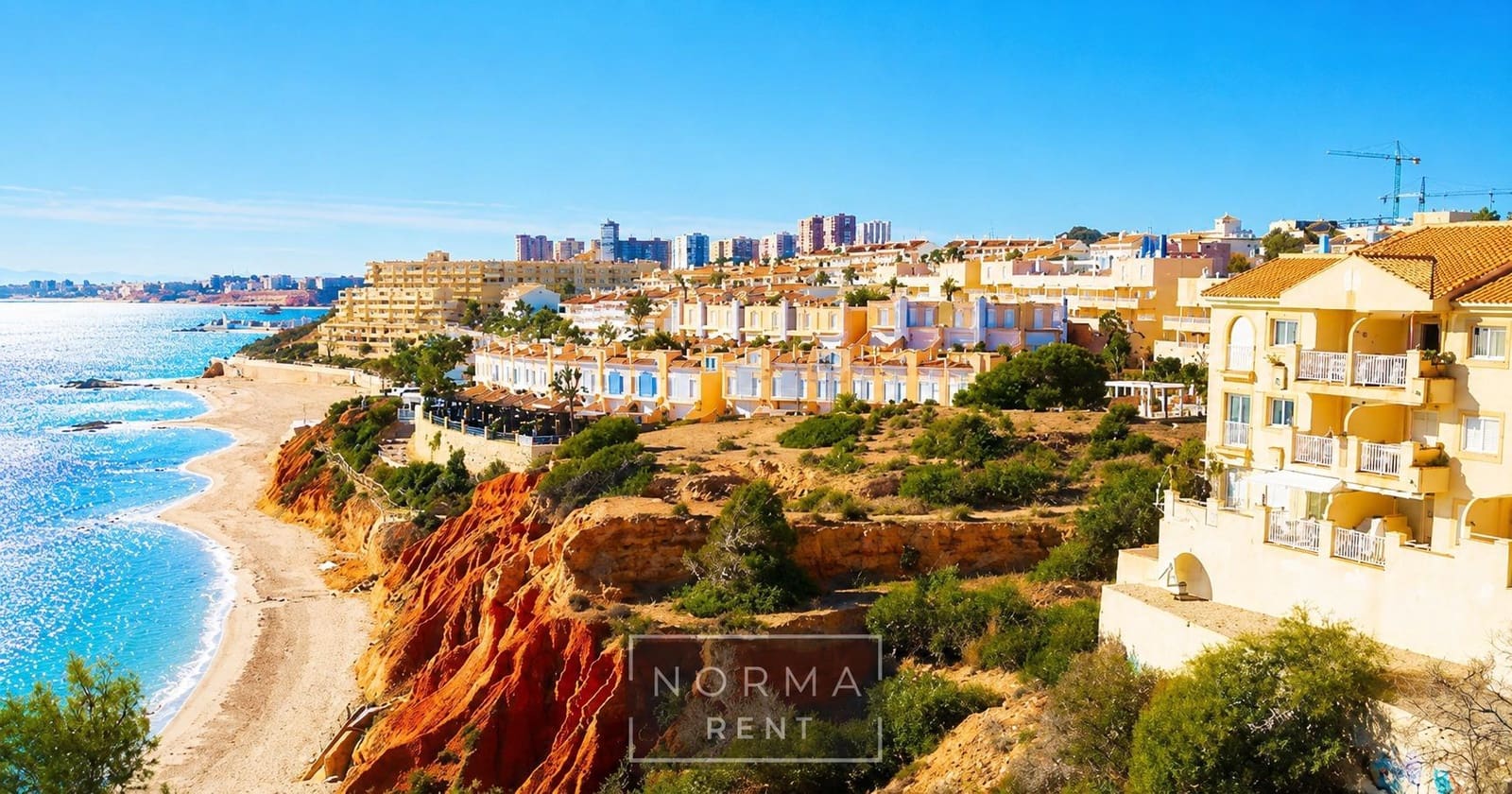 Apartamento de 2 habitaciones en Orihuela Costa en alquiler con piscina garaje - 850 € (Ref: 9958044)