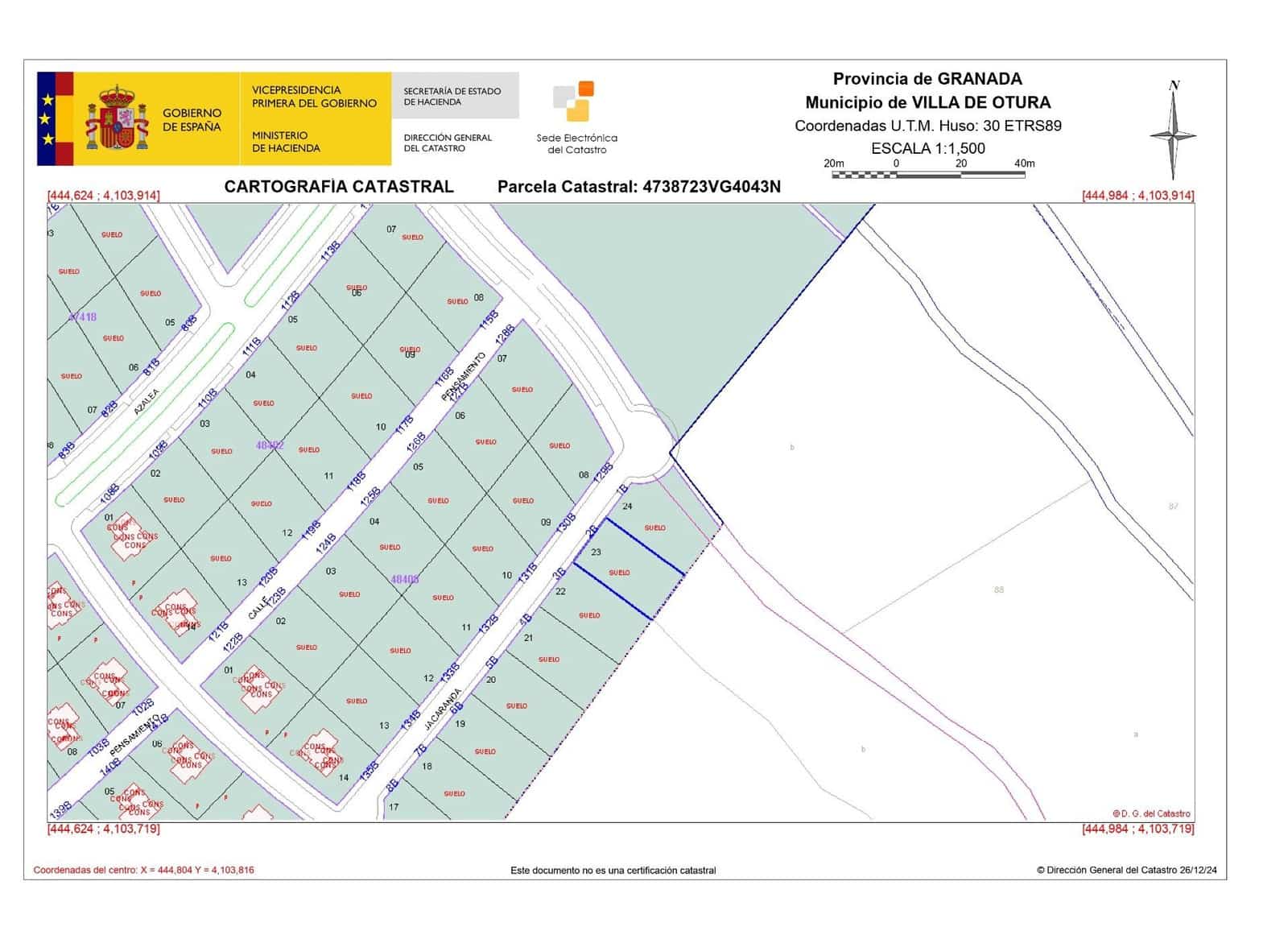 Byggetomt til salgs i Otura - € 57 000 (Ref: 8724060)