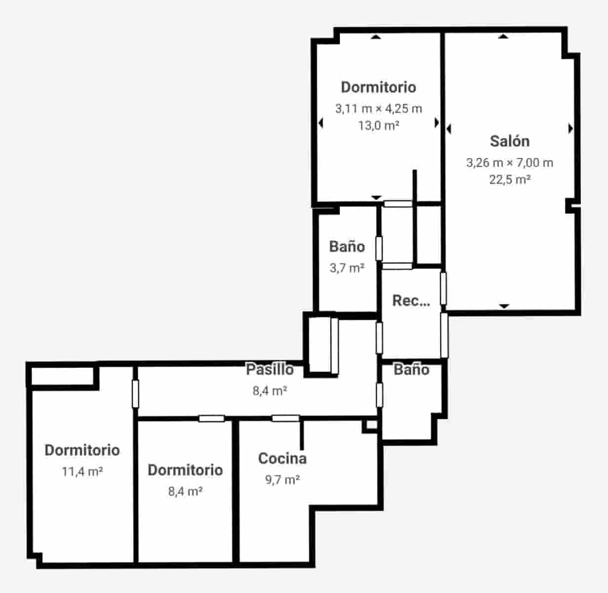 3 bedroom Flat for sale in Granada city with garage - € 395,000 (Ref: 9145433)