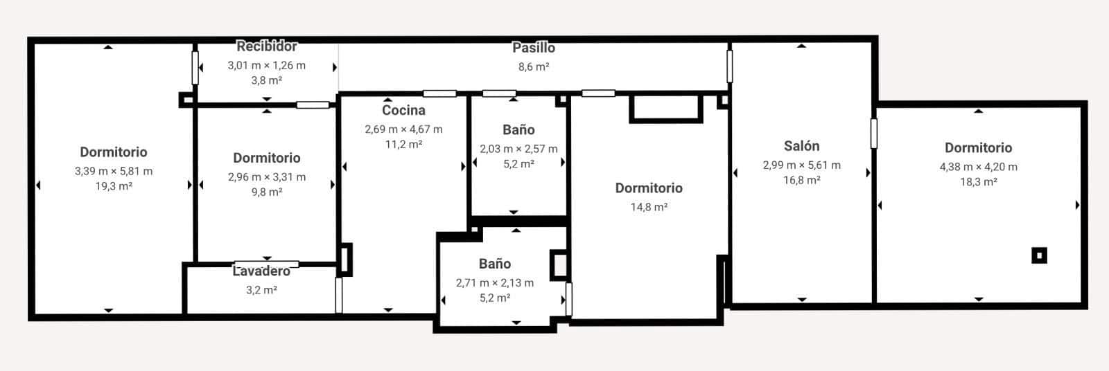 4 soverom Leilighet til salgs i Granada by - € 369 600 (Ref: 9296853)