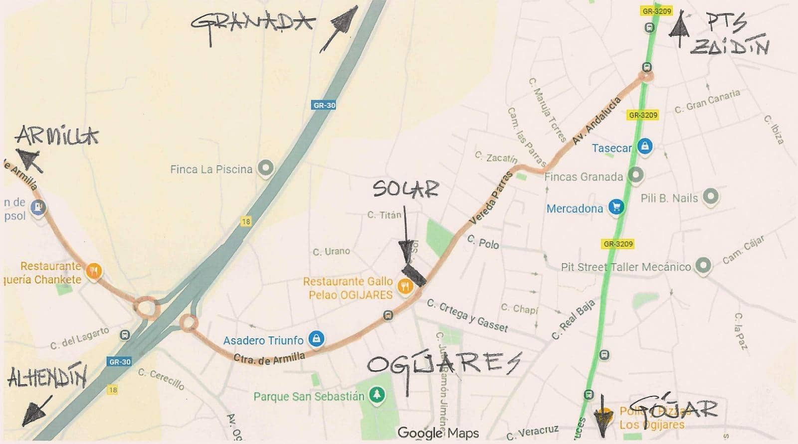 Byggegrund til salg i Ogijares - € 470.000 (Ref: 9395958)