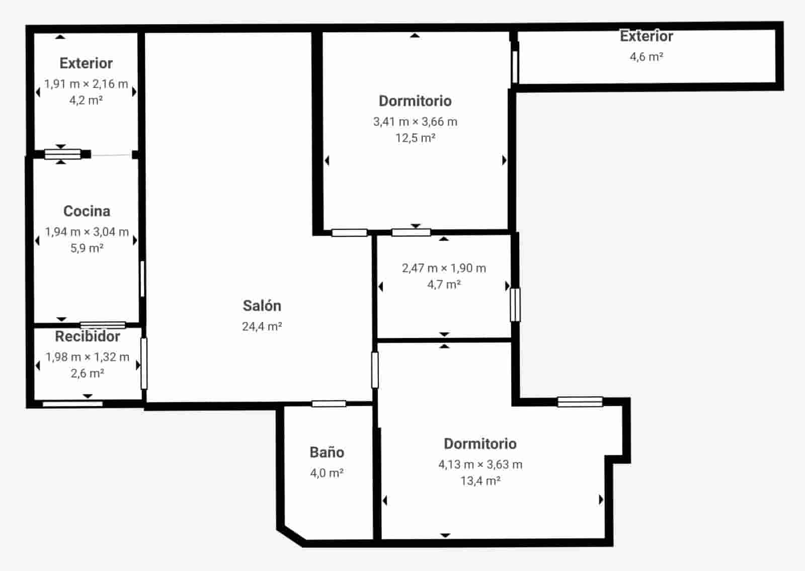 2 chambre Appartement à vendre à Grenade ville - 227 000 € (Ref: 9446295)