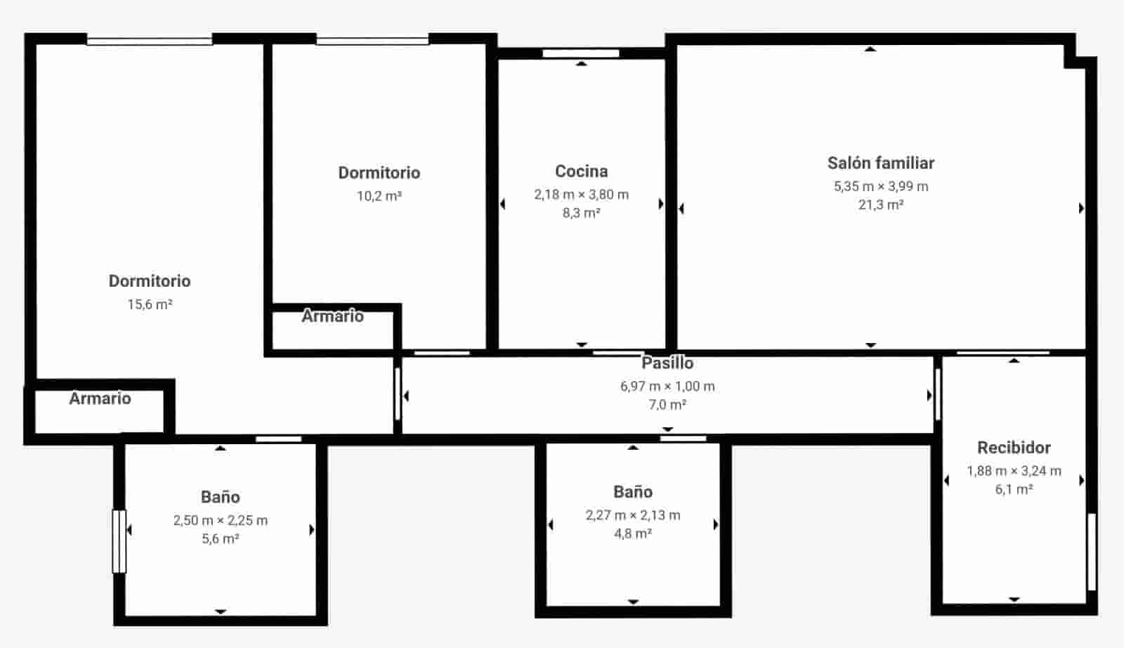 2 quarto Apartamento para venda em Granada cidade com piscina - 320 000 € (Ref: 9516077)