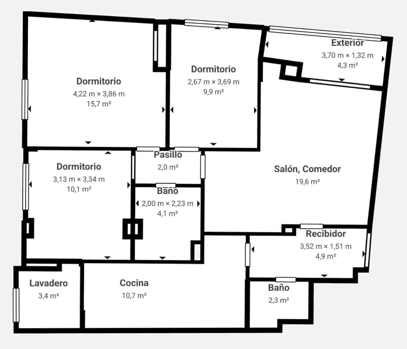 3 sovrum Lägenhet till salu i Granada stad med garage - 278 000 € (Ref: 9582906)