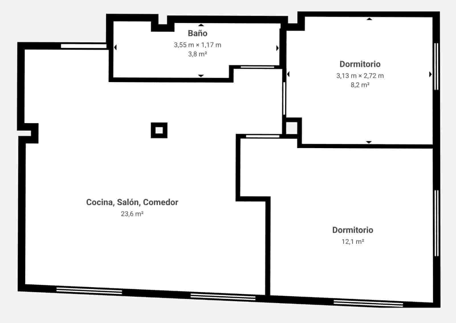2 soveværelse Lejlighed til salg i Granada by - € 179.000 (Ref: 9831322)