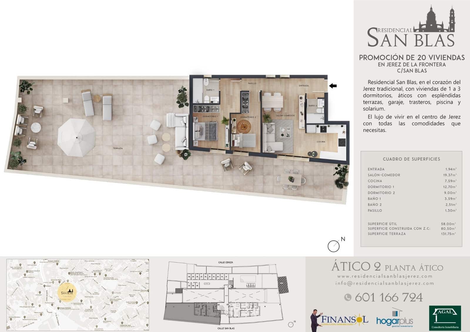 2 soveværelse Penthouse til salg i Jerez de la Frontera med swimmingpool garage - € 345.000 (Ref: 8985964)
