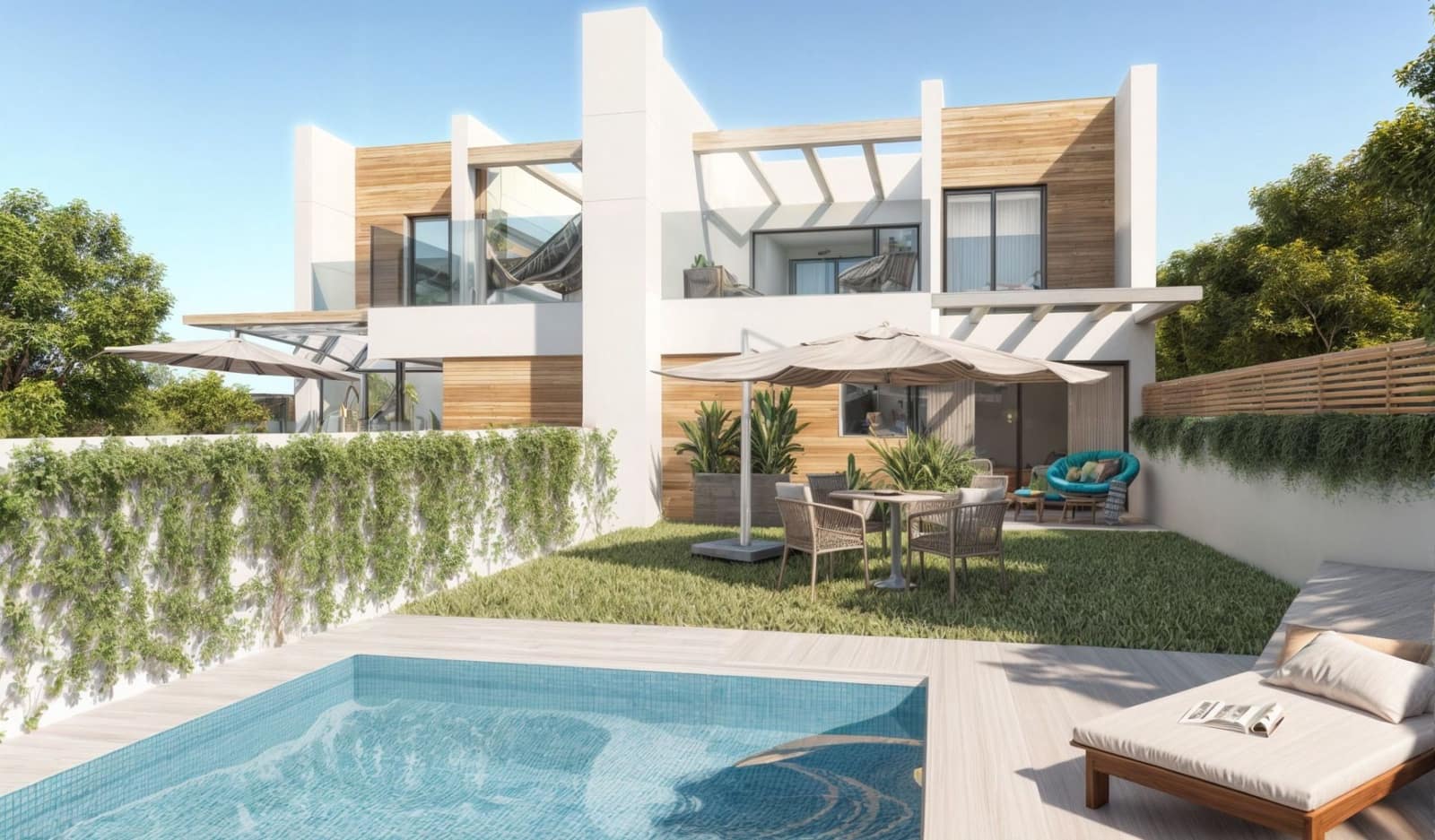 3 chambre Villa/Maison Semi-Mitoyenne à vendre à Alfaz del Pi / L'Alfas del Pi avec garage - 335 000 € (Ref: 9610807)