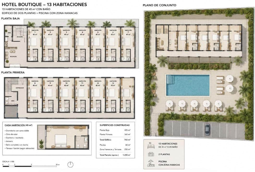 13 bedroom Hotel for sale in Alfaz del Pi / L'Alfas del Pi with pool - € 1,700,000 (Ref: 10017622)