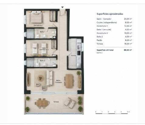 2 soverom Leilighet til salgs i Benidorm - € 367 900 (Ref: 10180759)