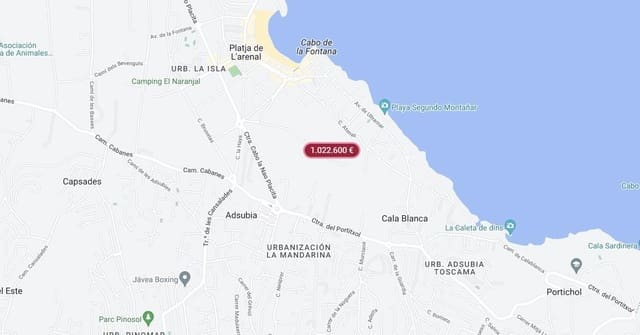 Działka budowlana na sprzedaż w La Granadella  - Costa Nova, Javea / Xàbia - 1 022 600 € (Ref: 8528008)