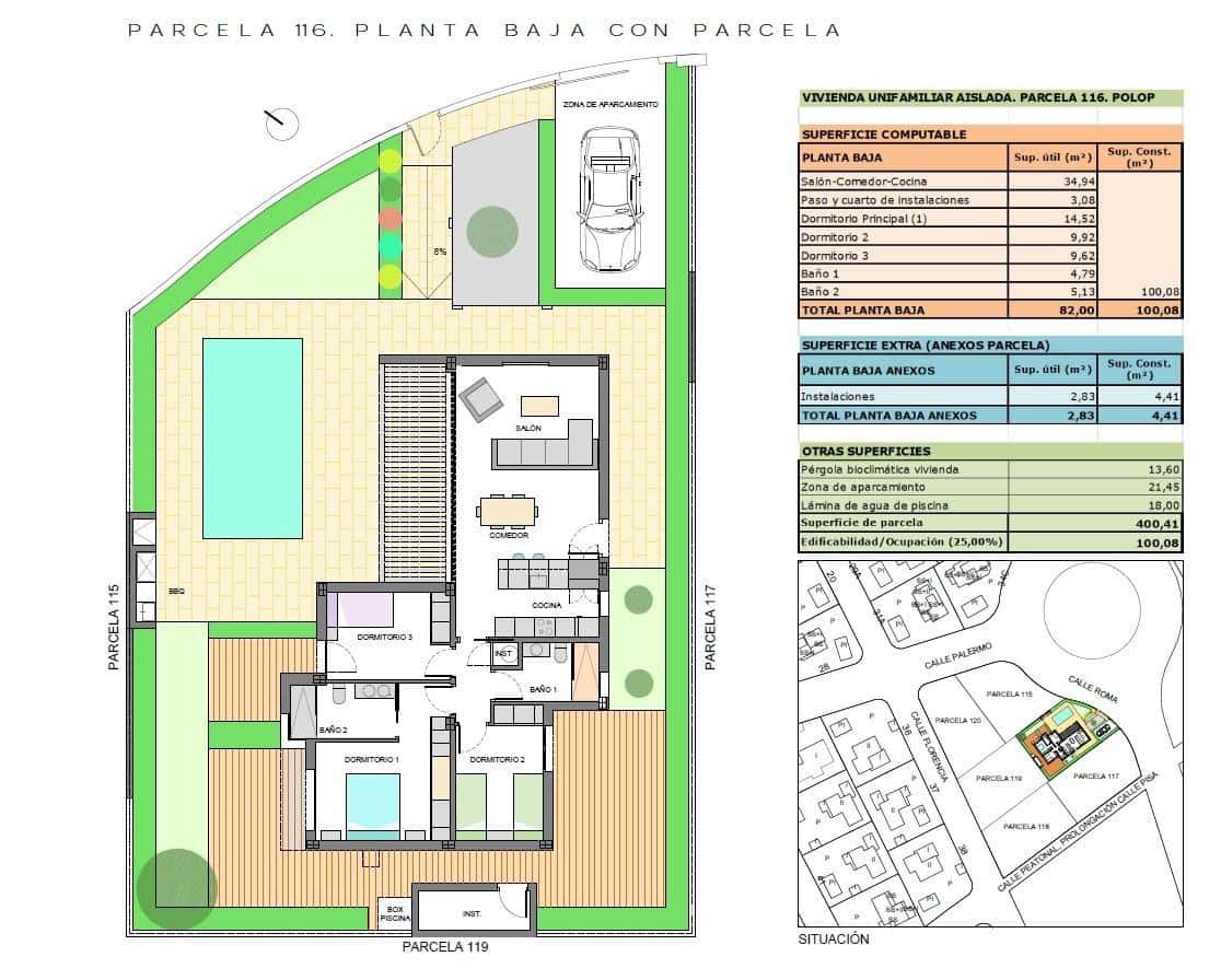 3 bedroom Villa for sale in Polop with pool garage - € 549,000 (Ref: 9003239)