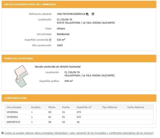 Byggetomt til salgs i Centro Urbano, La Villajoyosa / Vila Joiosa - € 680 000 (Ref: 9349670)