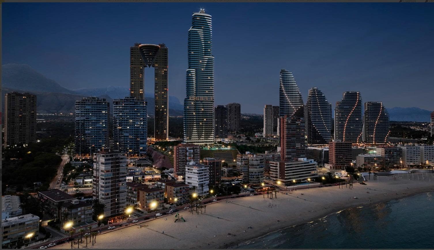 2 sovrum Lägenhet till salu i Benidorm med pool garage - 567 000 € (Ref: 9808103)