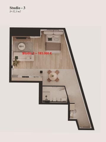 1 camera da letto Monolocale in vendita in Poniente, Benidorm - 183.000 € (Rif: 9818349)