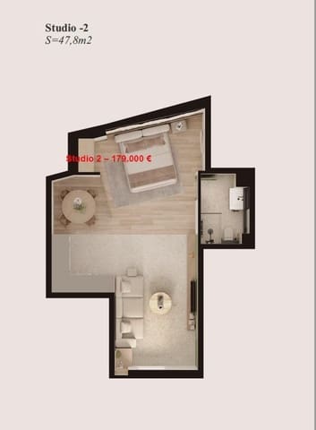 1 camera da letto Monolocale in vendita in Poniente, Benidorm - 179.000 € (Rif: 9818350)