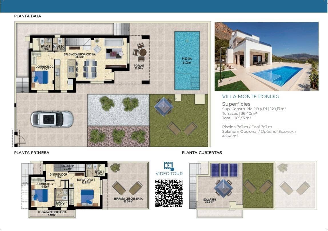 3 soveværelse Villa til salg i Polop med swimmingpool garage - € 649.000 (Ref: 9839417)
