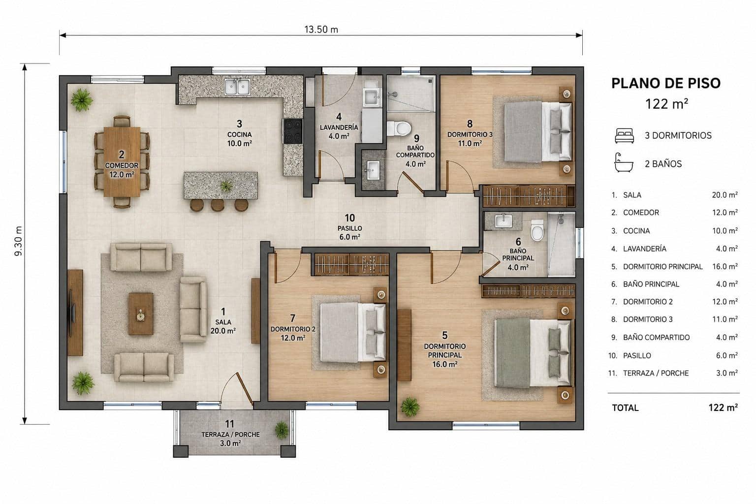 3 slaapkamer Flat te koop in Benidorm - € 650.000 (Ref: 9846551)