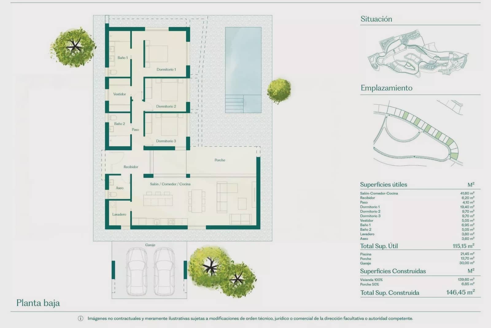 3 soverom Villa til salgs i Hacienda del Alamo med svømmebasseng - € 620 048 (Ref: 10005185)