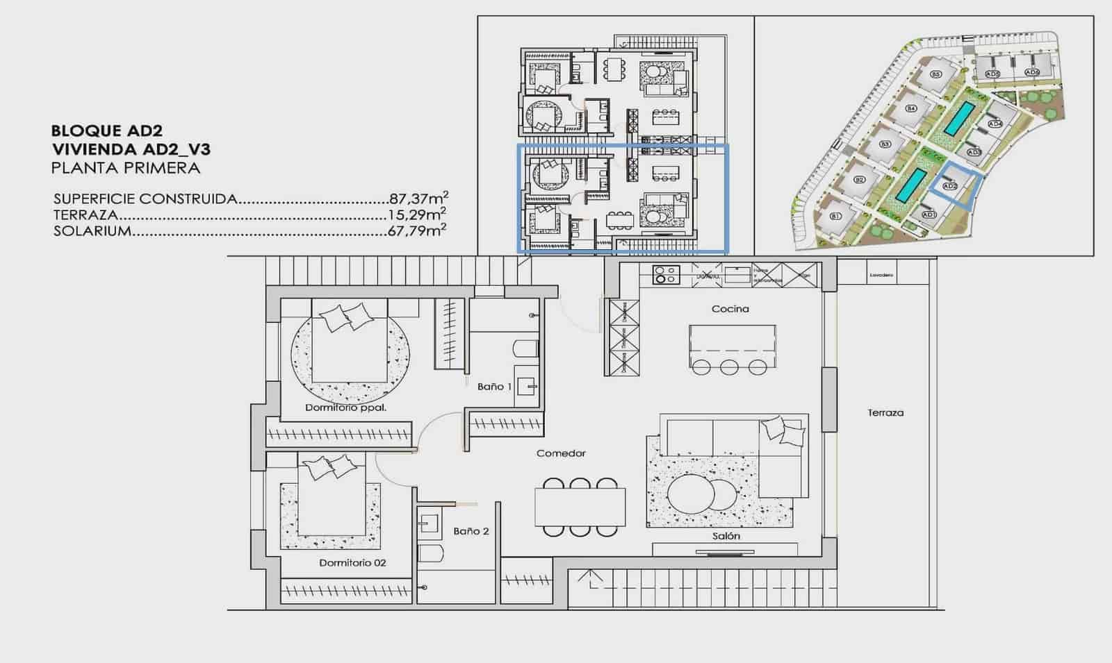 2 sypialnia Apartament na sprzedaż w Torre-Pacheco z basenem garażem - 347 900 € (Ref: 10005187)