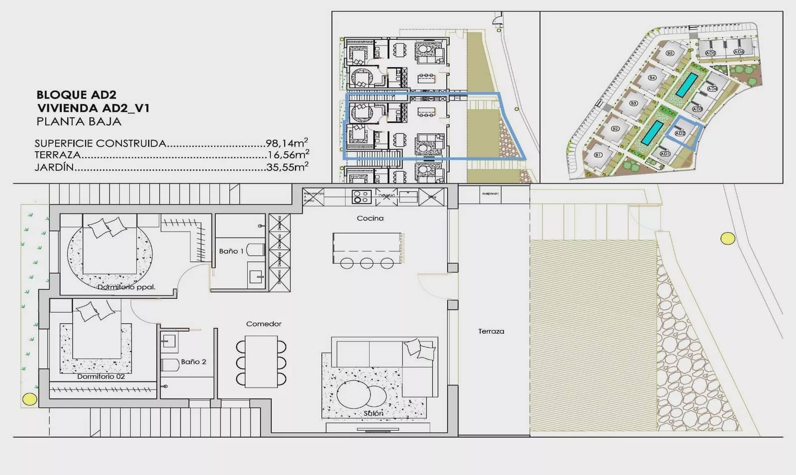 2 soverom Leilighet til salgs i Torre-Pacheco med svømmebasseng garasje - € 334 900 (Ref: 10005188)