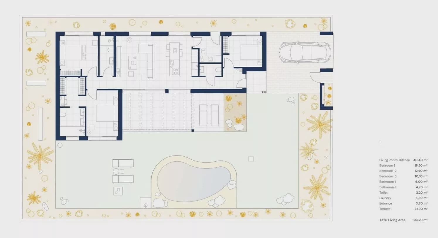 3 slaapkamer Villa te koop in Banos y Mendigo met zwembad garage - € 479.000 (Ref: 10006294)