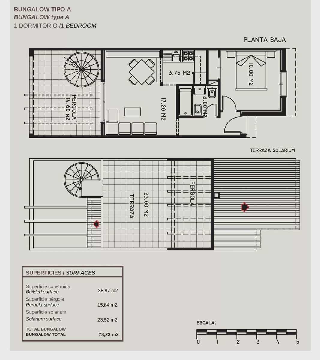 1 bedroom Bungalow for sale in Calpe / Calp with pool garage - € 200,000 (Ref: 10013898)