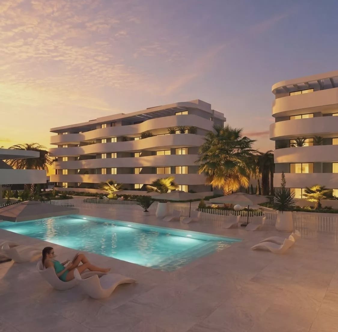 2 Zimmer Apartment zu verkaufen in Guardamar del Segura mit Pool Garage - 308.900 € (Ref: 10015822)