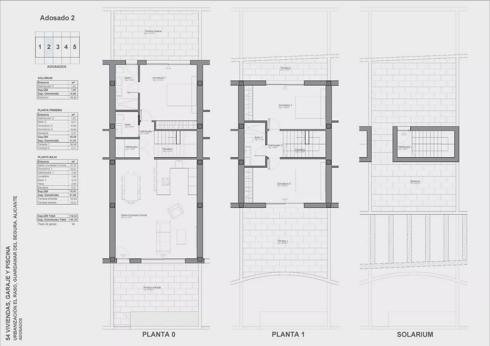 3 chambre Appartement à vendre à Guardamar del Segura avec piscine garage - 464 900 € (Ref: 10015829)