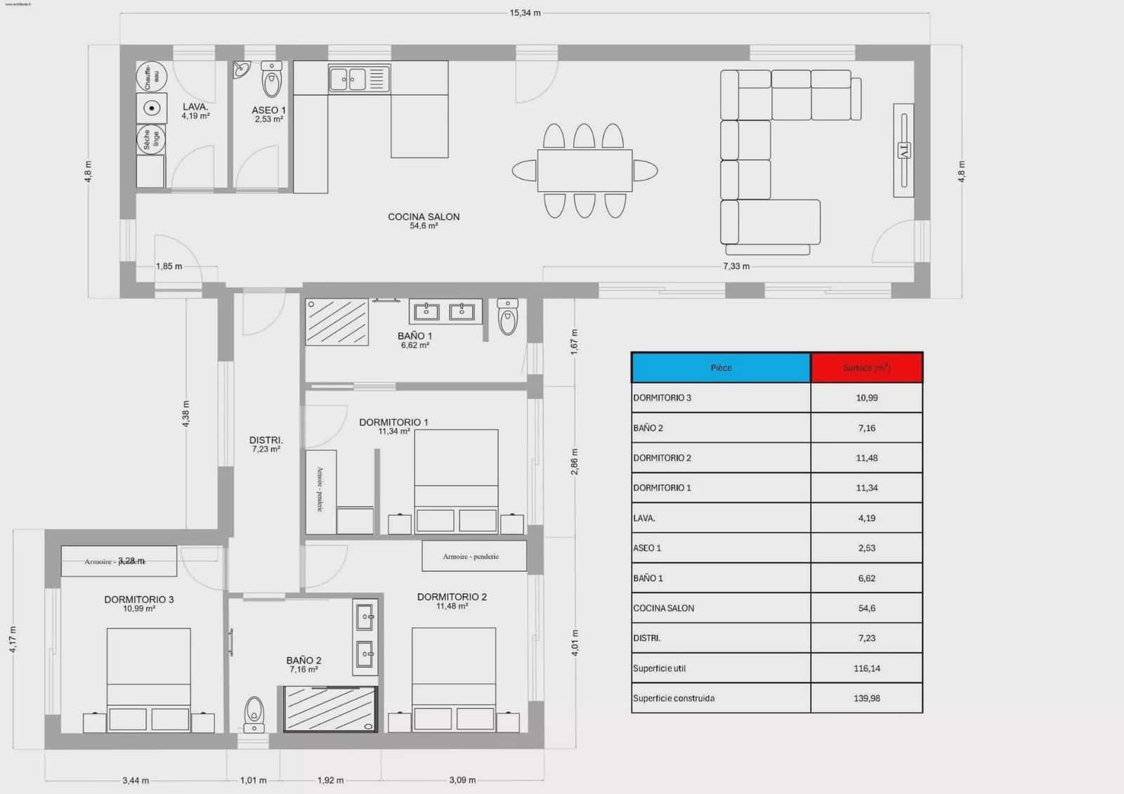 3 camera da letto Villa in vendita in Aspe con piscina garage - 469.950 € (Rif: 10017763)