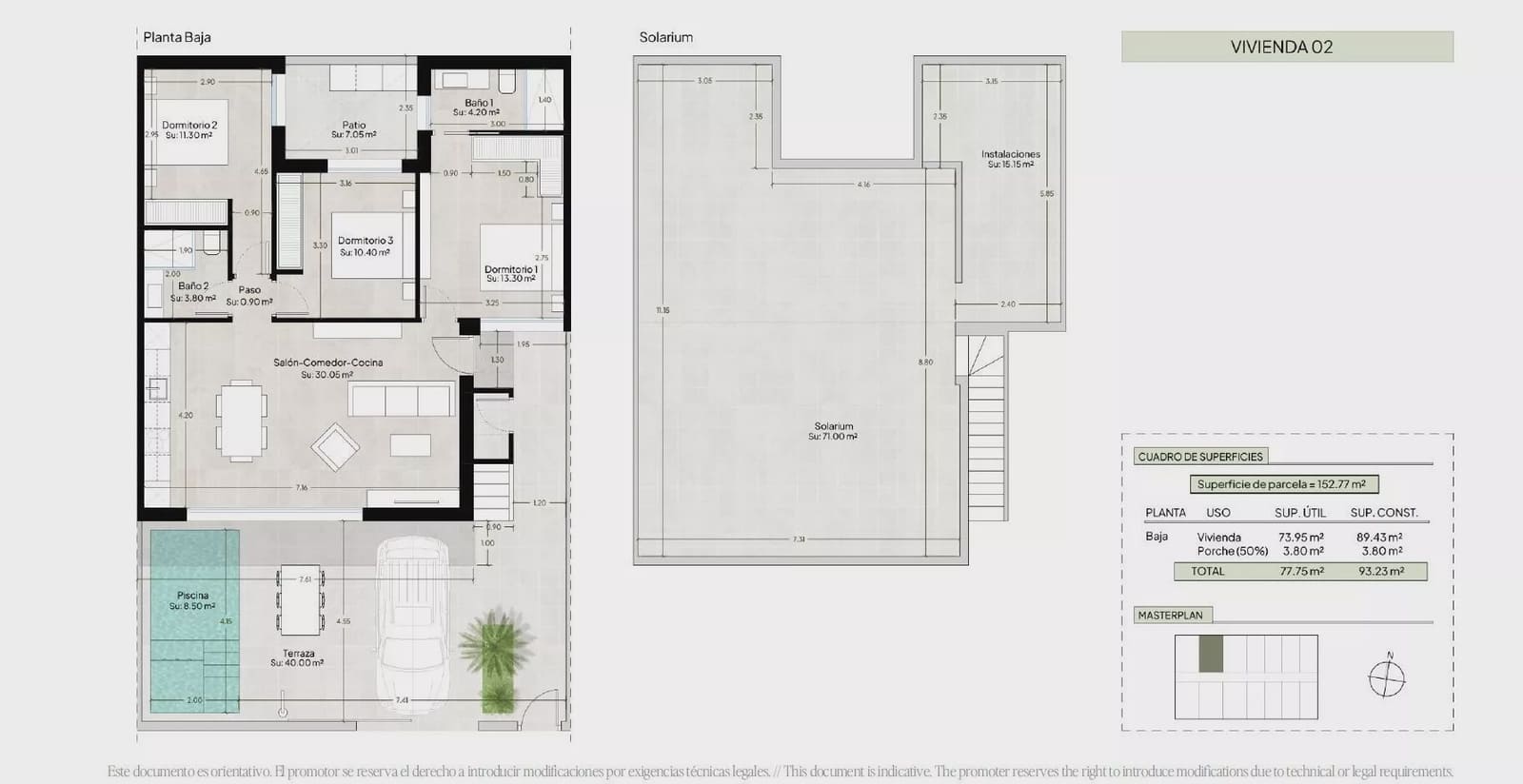 3 chambre Villa/Maison Semi-Mitoyenne à vendre à Condado de Alhama avec piscine garage - 319 000 € (Ref: 10021509)