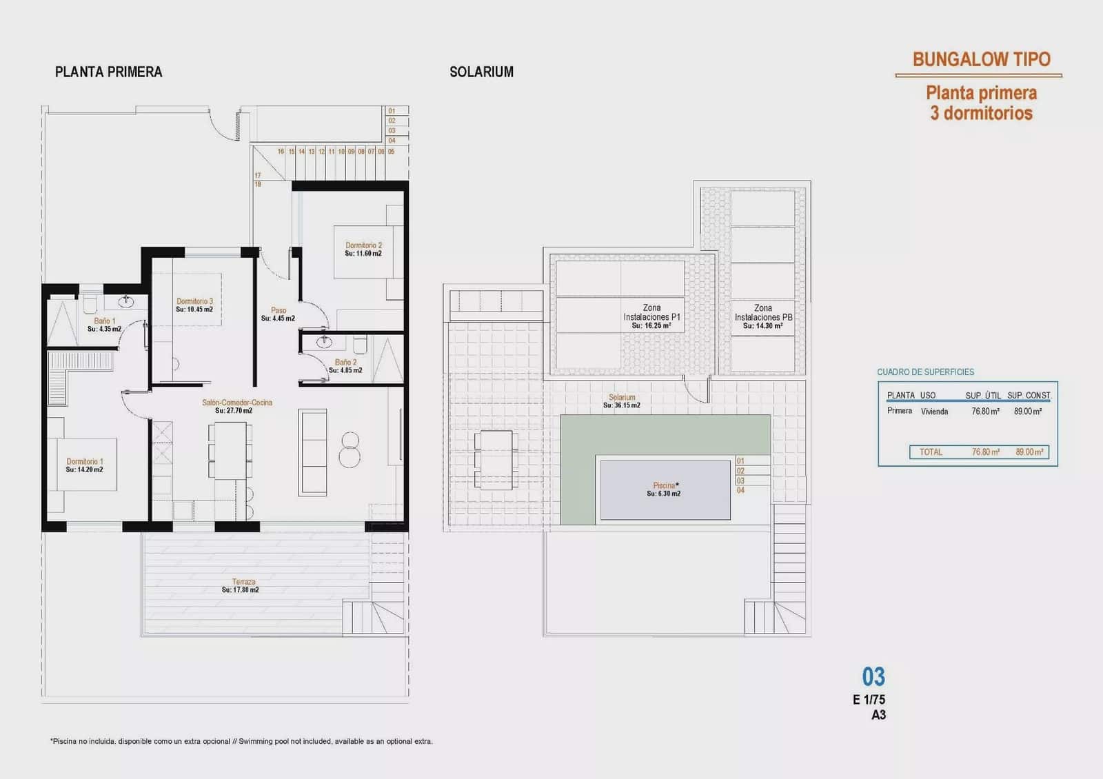 3 sypialnia Bungalow na sprzedaż w Condado de Alhama z basenem garażem - 369 900 € (Ref: 10021510)