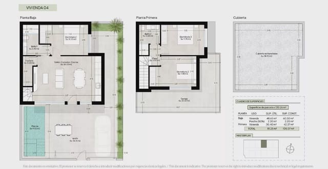 3 slaapkamer Halfvrijstaande villa te koop in Condado de Alhama, Alhama de Murcia met zwembad garage - € 369.000 (Ref: 10021514)